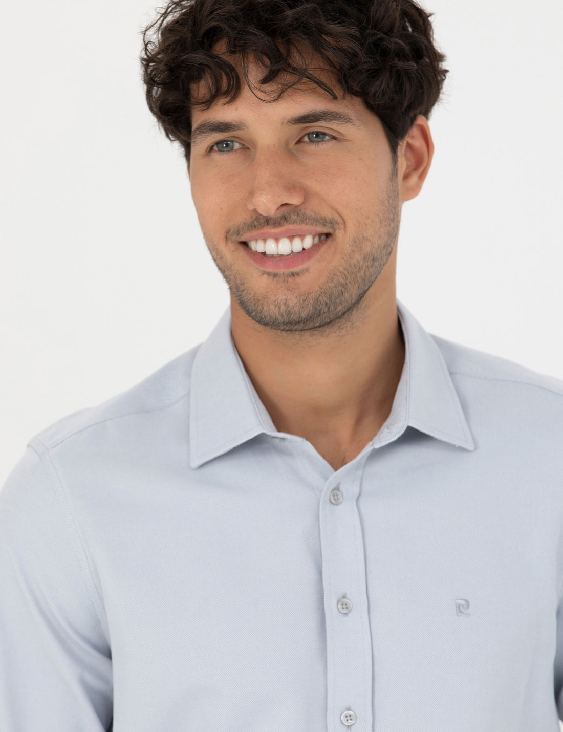 Grey Slim Fit Long Sleeve Shirt