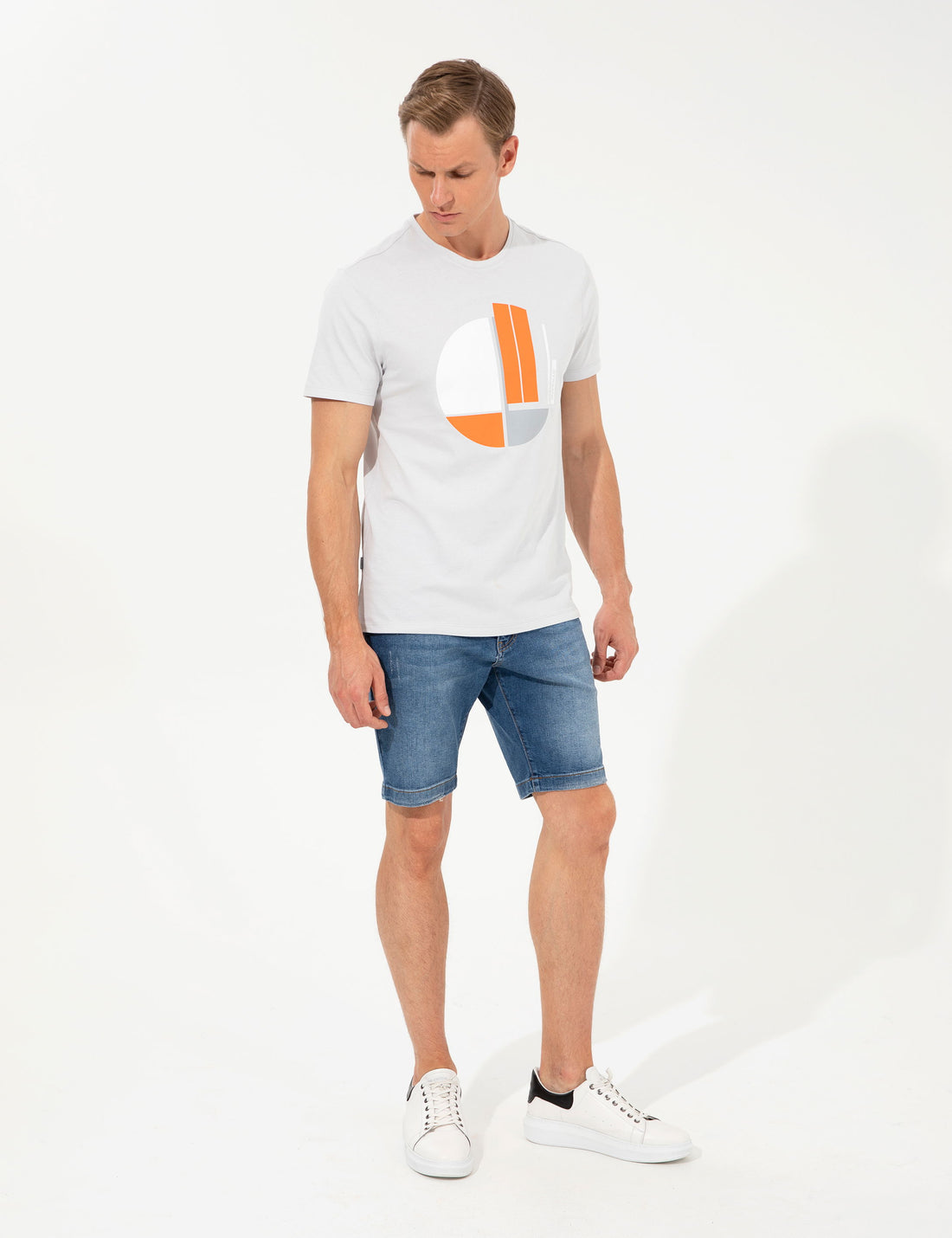 Indigo Slim Fit Jeans Shorts