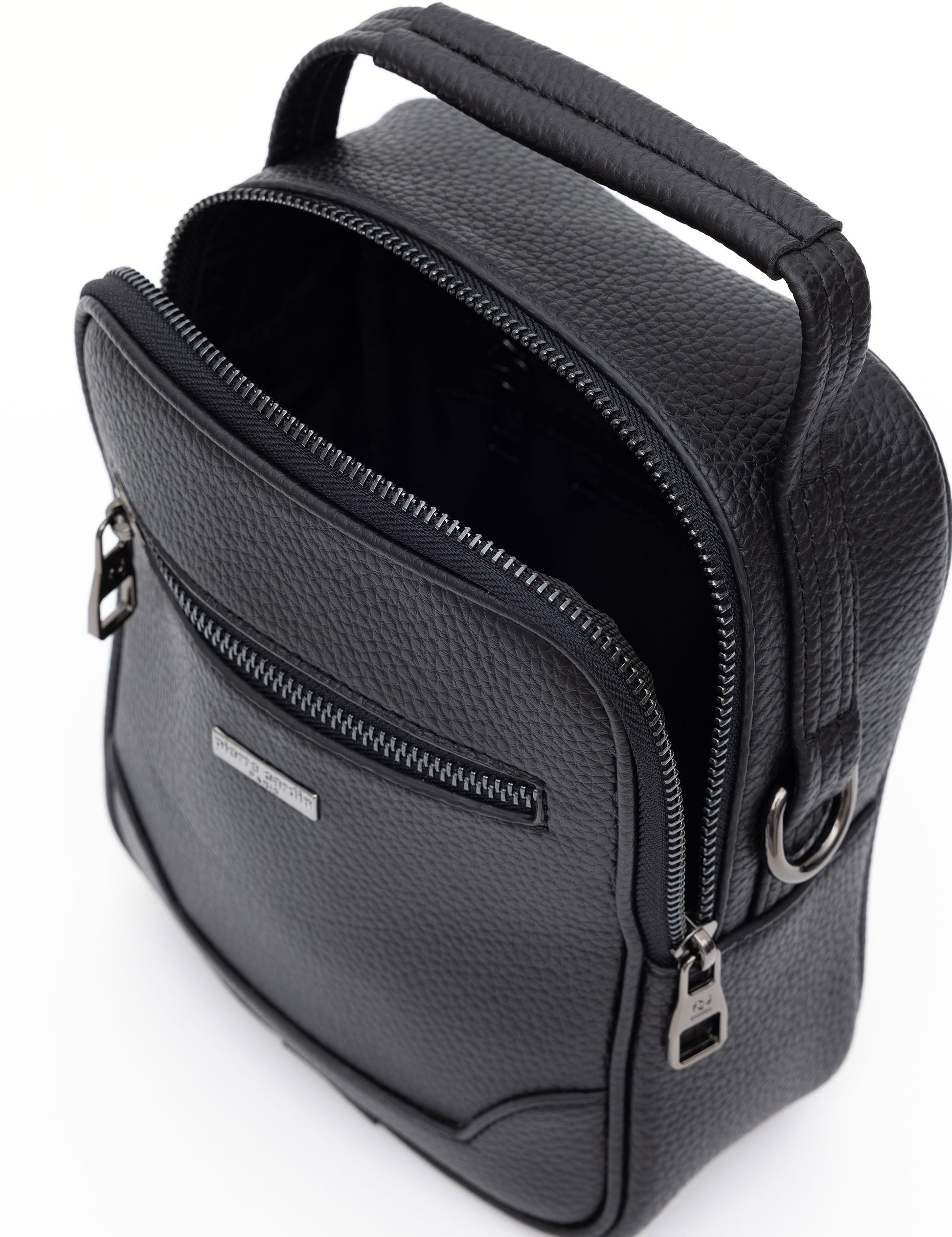 Men's Black Strap Handbag