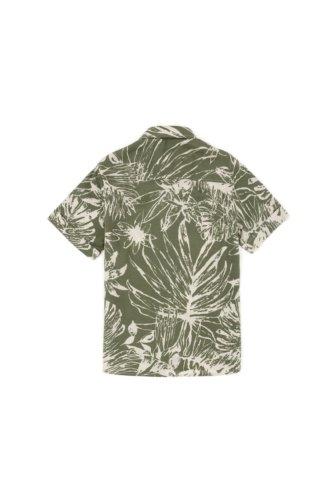 Boy's Ecru Short Sleeve Shirt