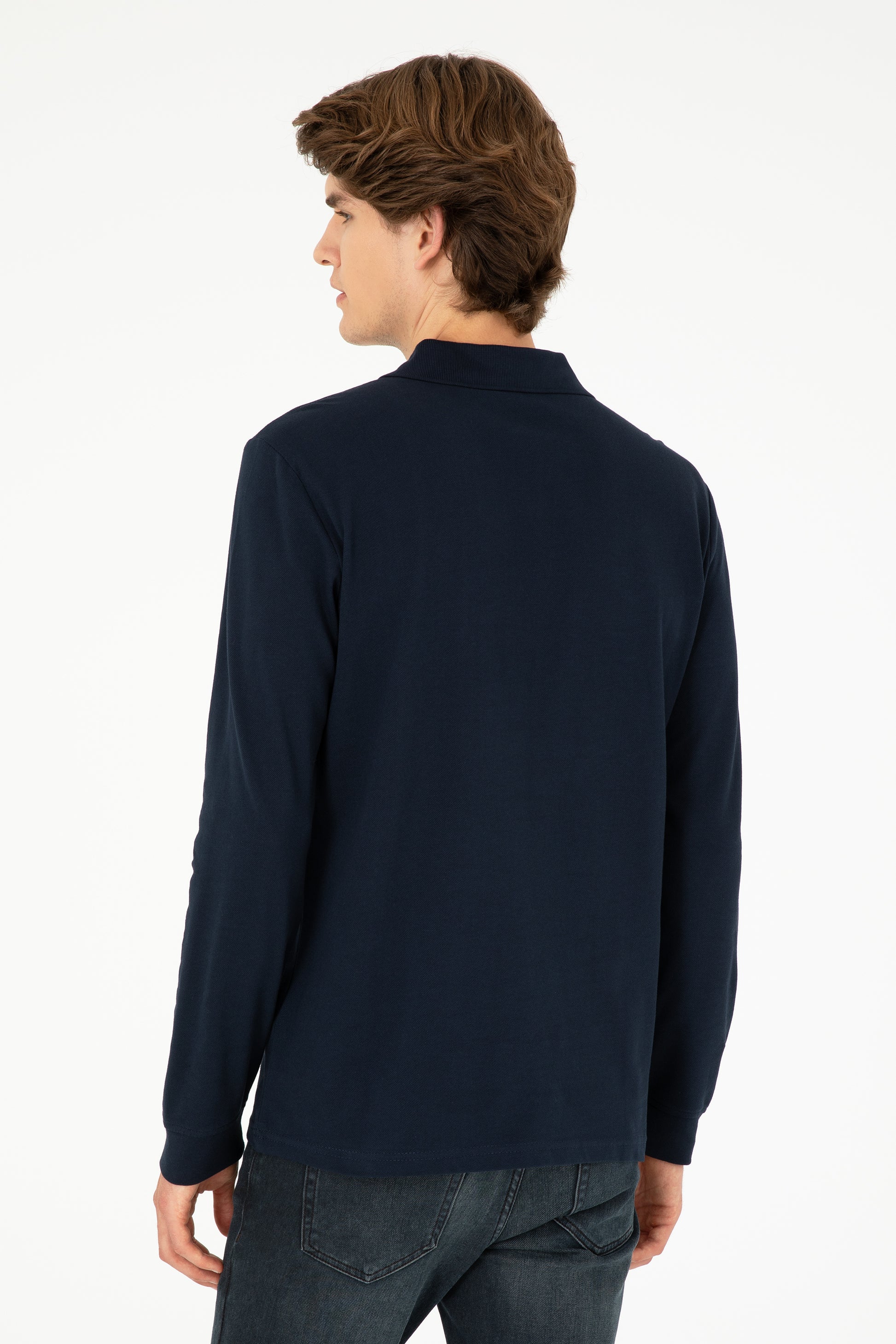 Men's Navy Blue Basic Sweatshirt