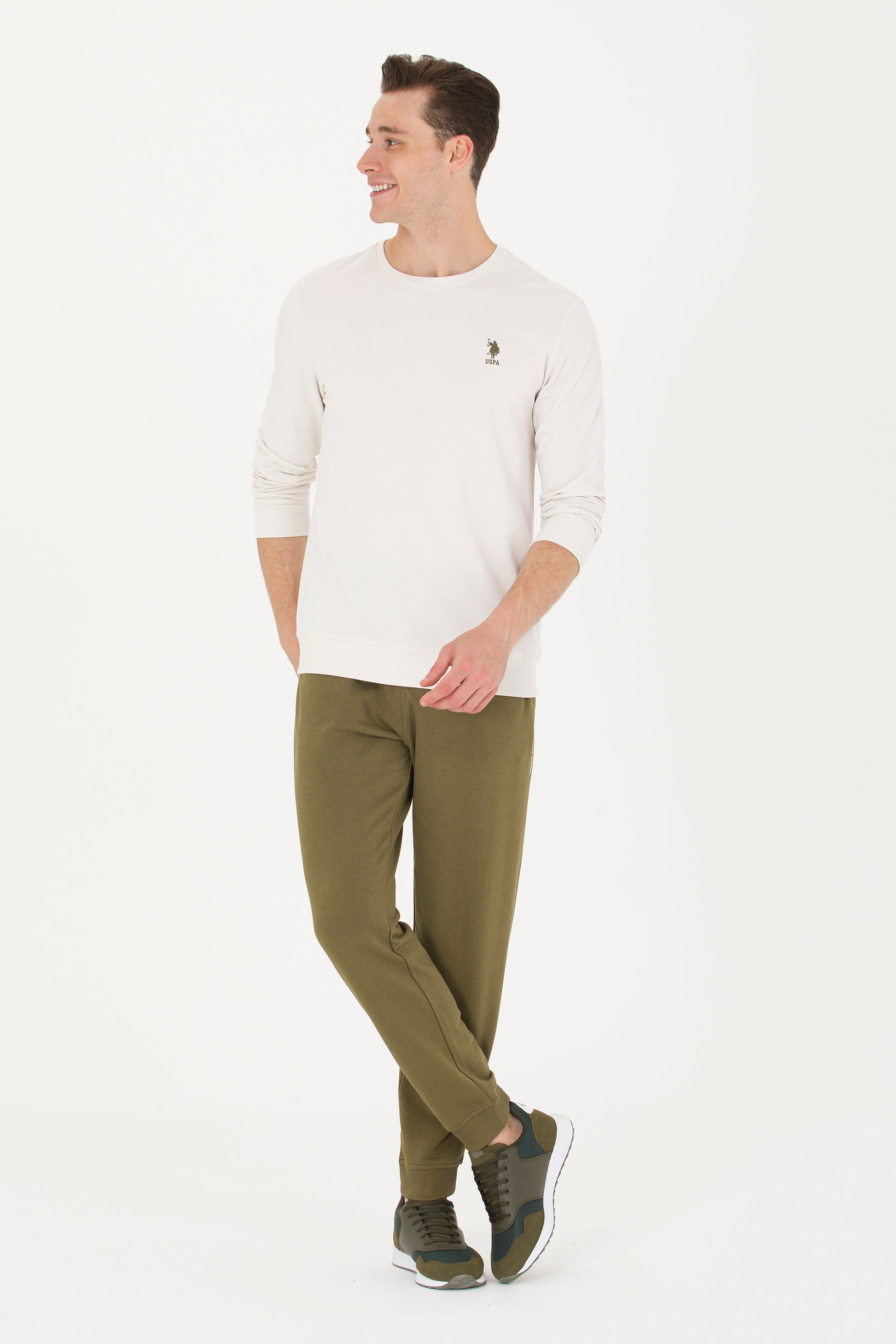 Men's Khaki Sweatpants