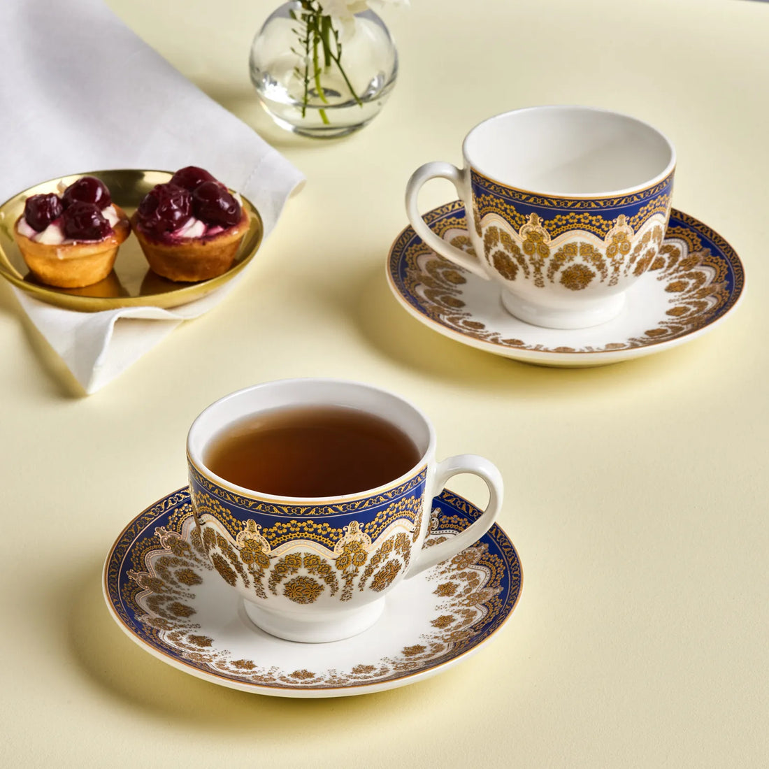 Karaca Zen Blue 2 Person Tea Cup Set 180 ml
