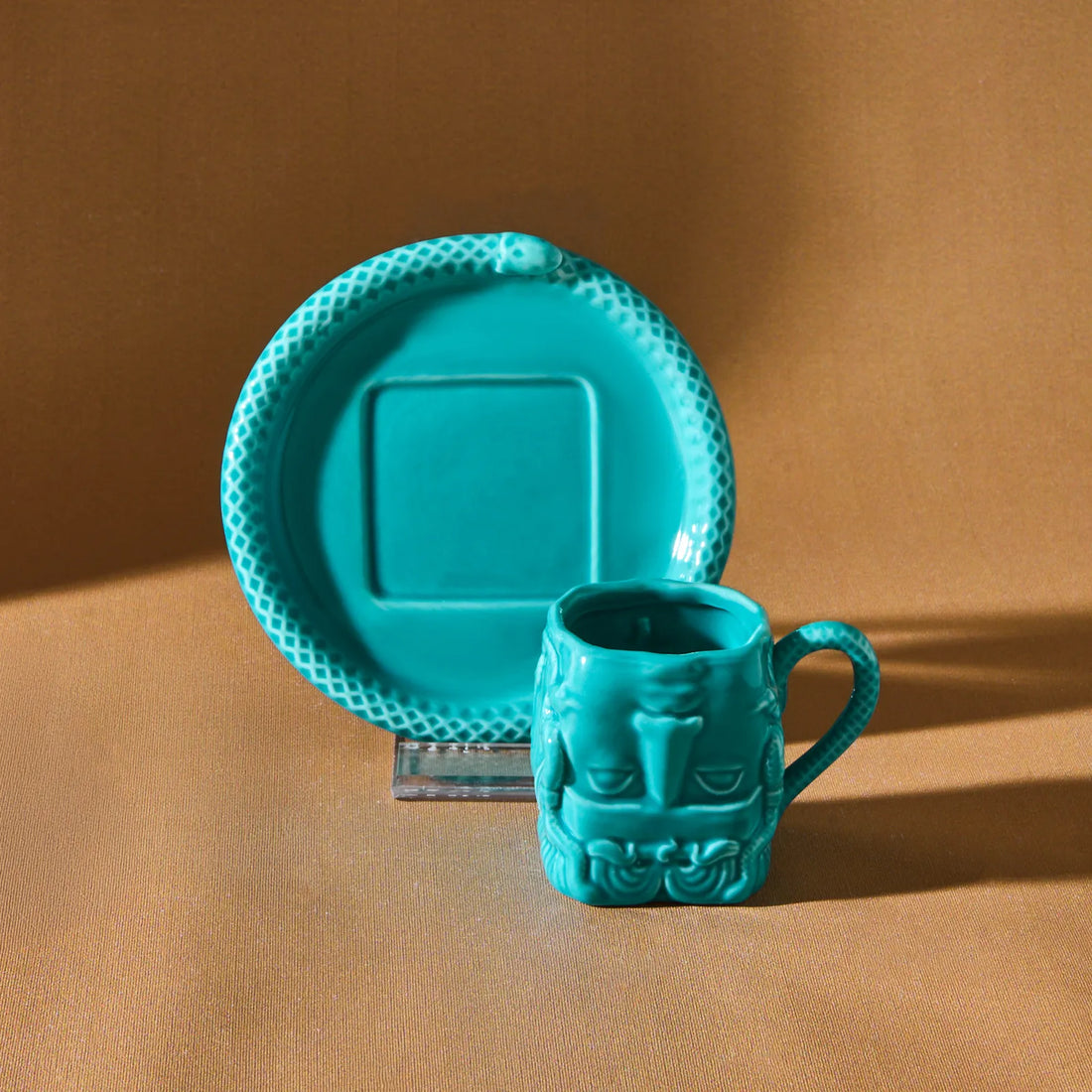 Karaca X İst Collection Medusa Single Size Turkish Coffee Cup 70 Ml Green