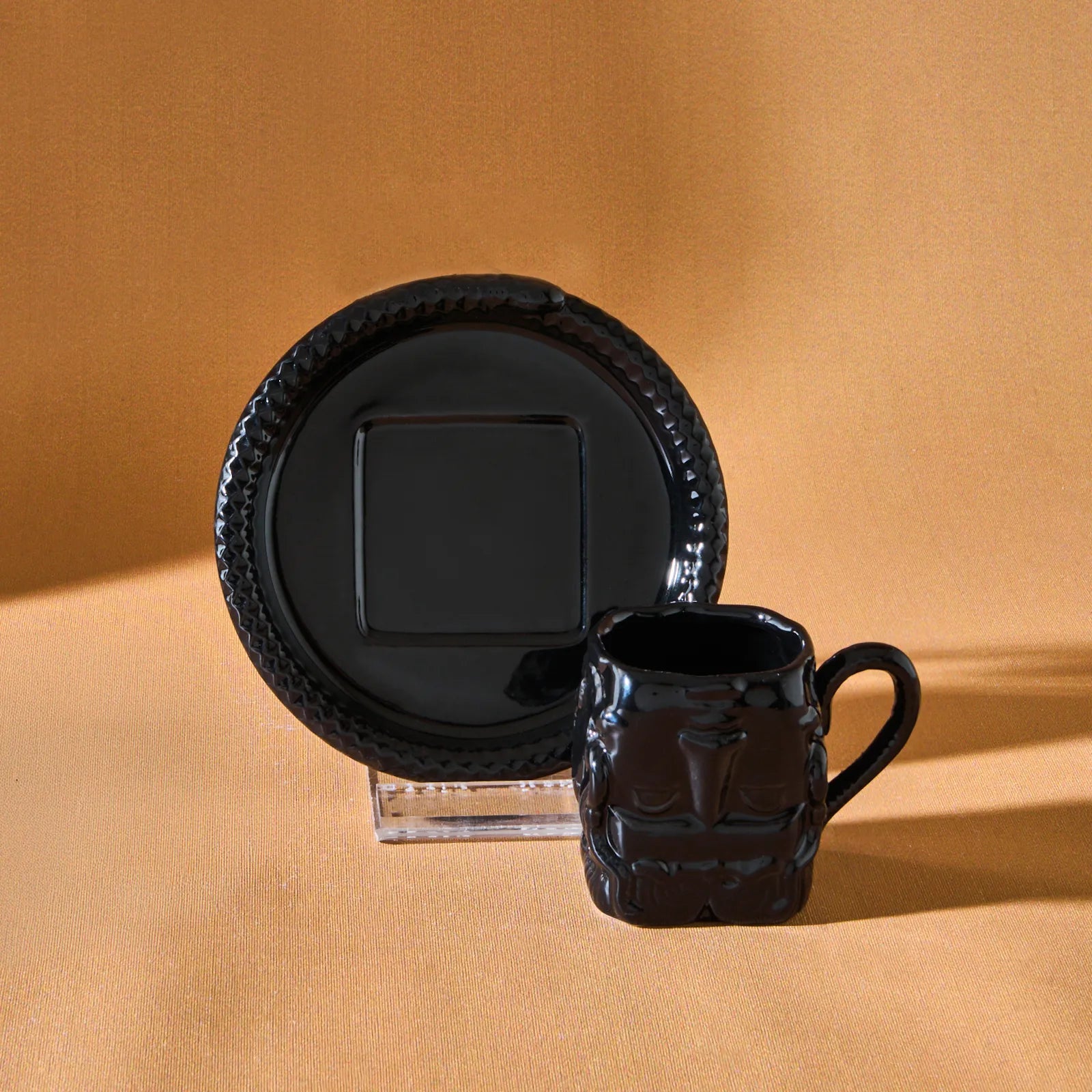 Karaca X İst Collection Medusa Single Size Turkish Coffee Cup 70 Ml Black