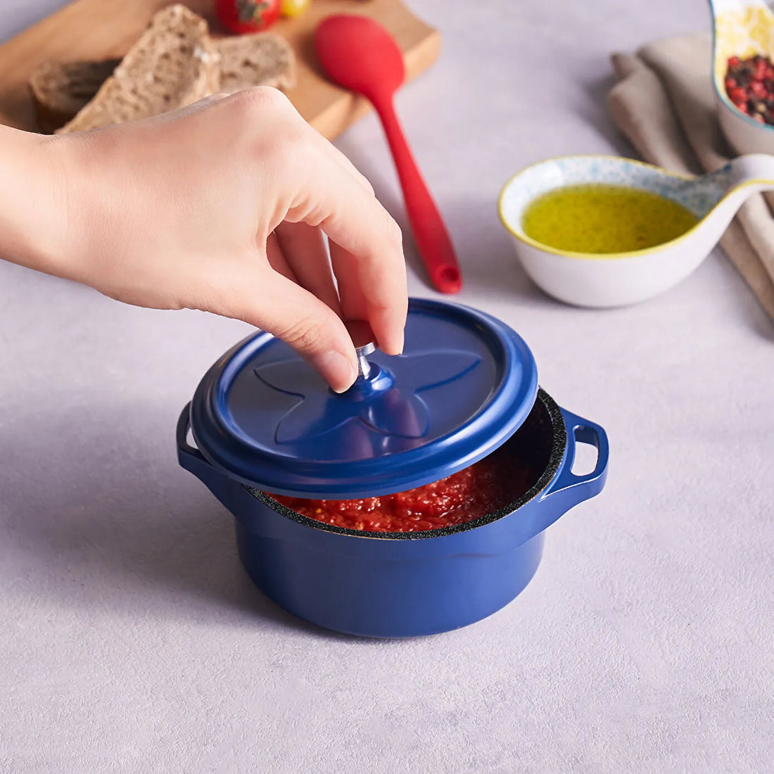 Biodiamond Candy Mini Cast Iron Cookware 12 Cm Blue - Blue - 789971683