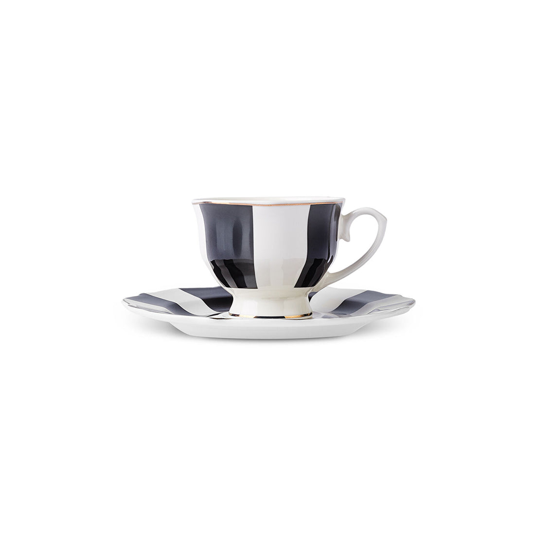 New Romantic Thick Stripe ONE Coffee Cup 90 ml Black - Black - 797093987