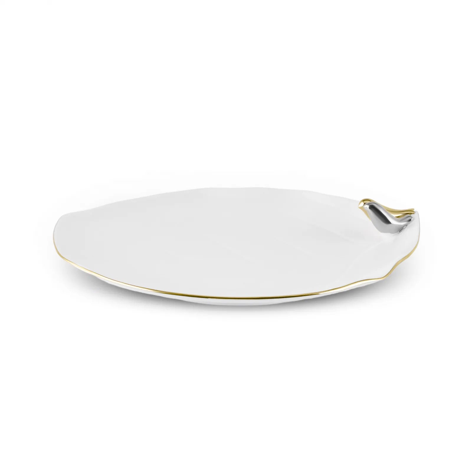 Karaca X Müge Instant Gold Bird Cake Plate 21 Cm