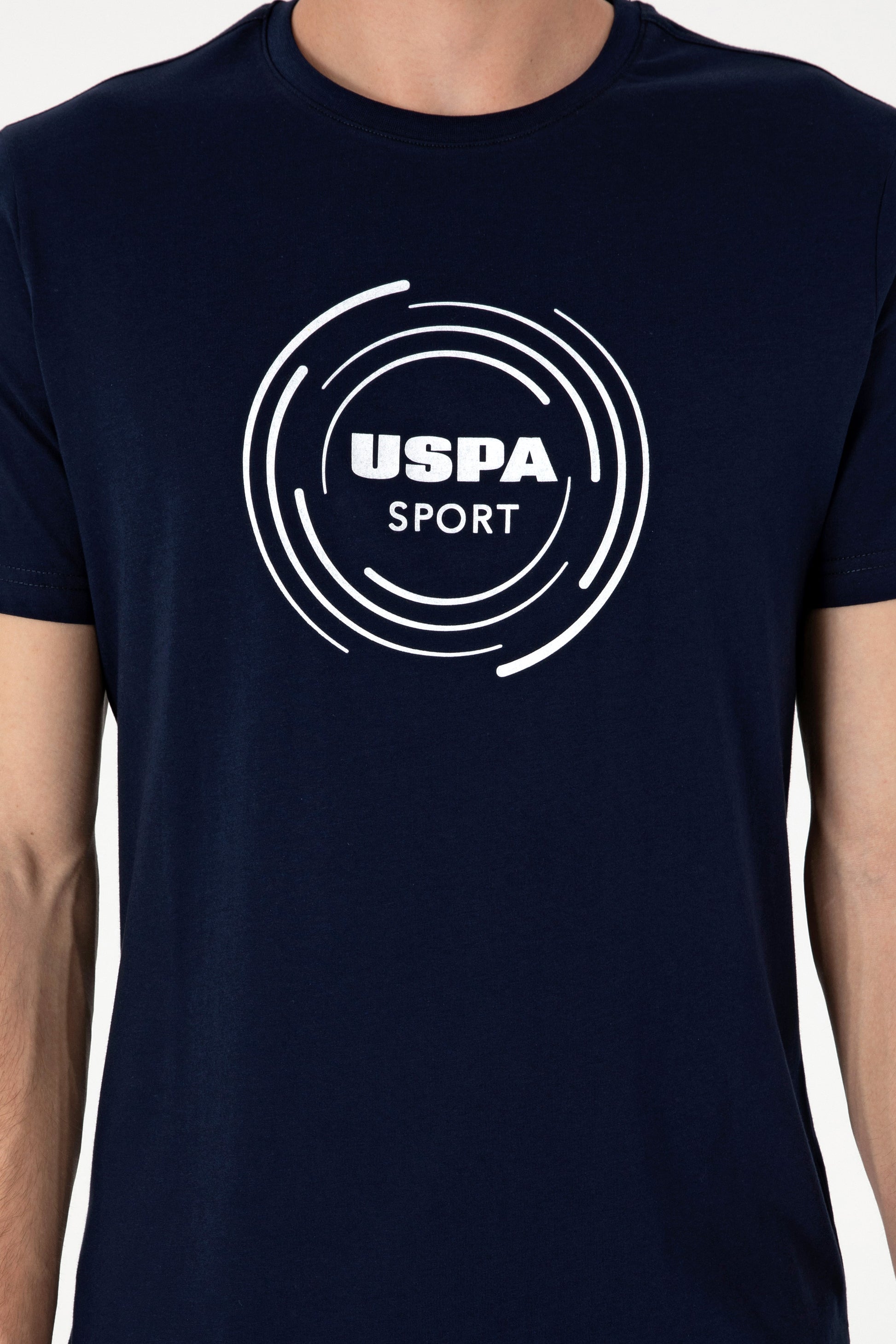 Men's Regular Fit Crew Neck Navy T-Shirt