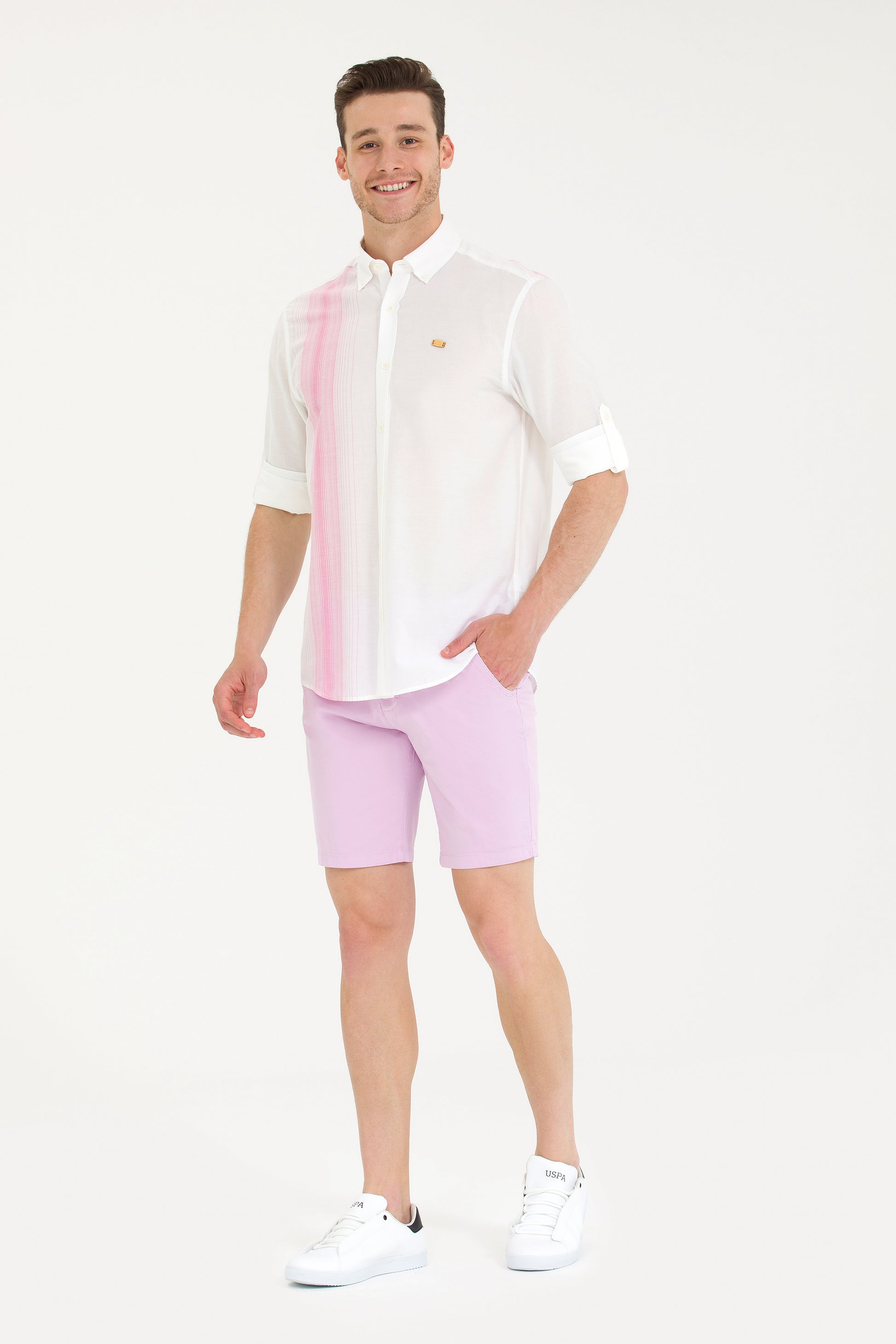 Men's White Long Sleeve Shirt