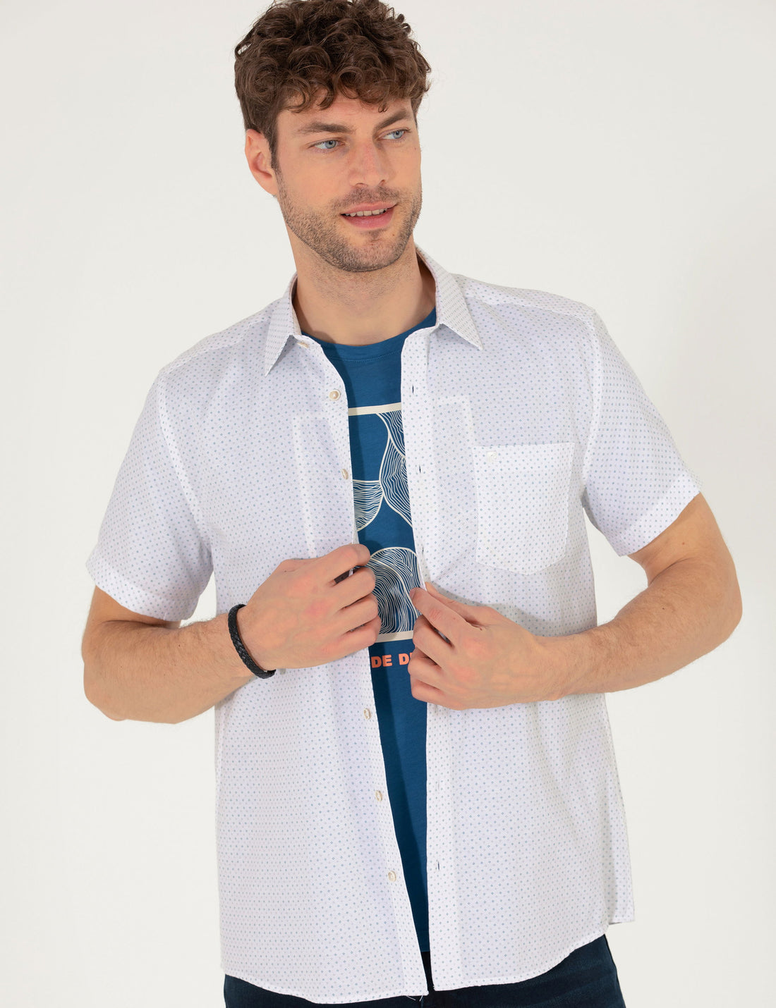 Emerald Regular Fit Short Sleeve Shirt