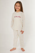 Girls' Cream Pajamas Set