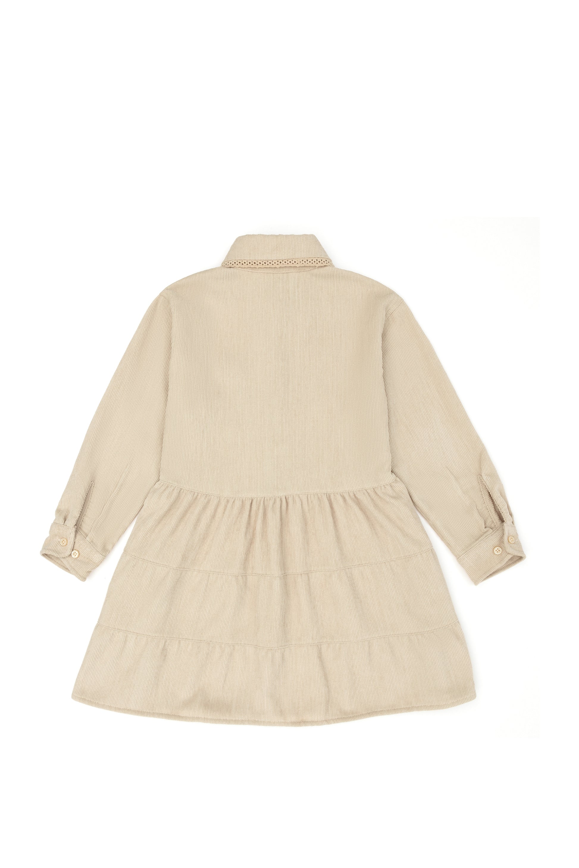 Girls' Sand Long Sleeve Knit Dress