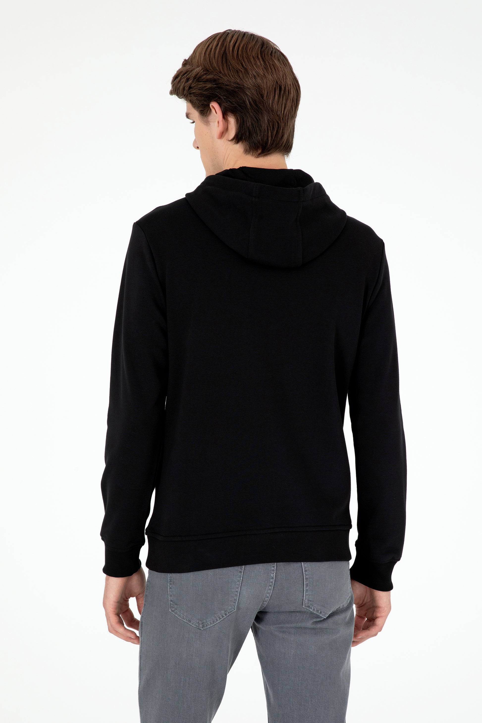 Men's Black Basic Sweatshirt