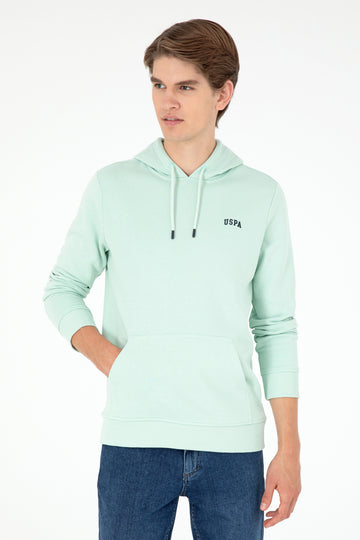 Men's Water Green Basic Sweatshirt