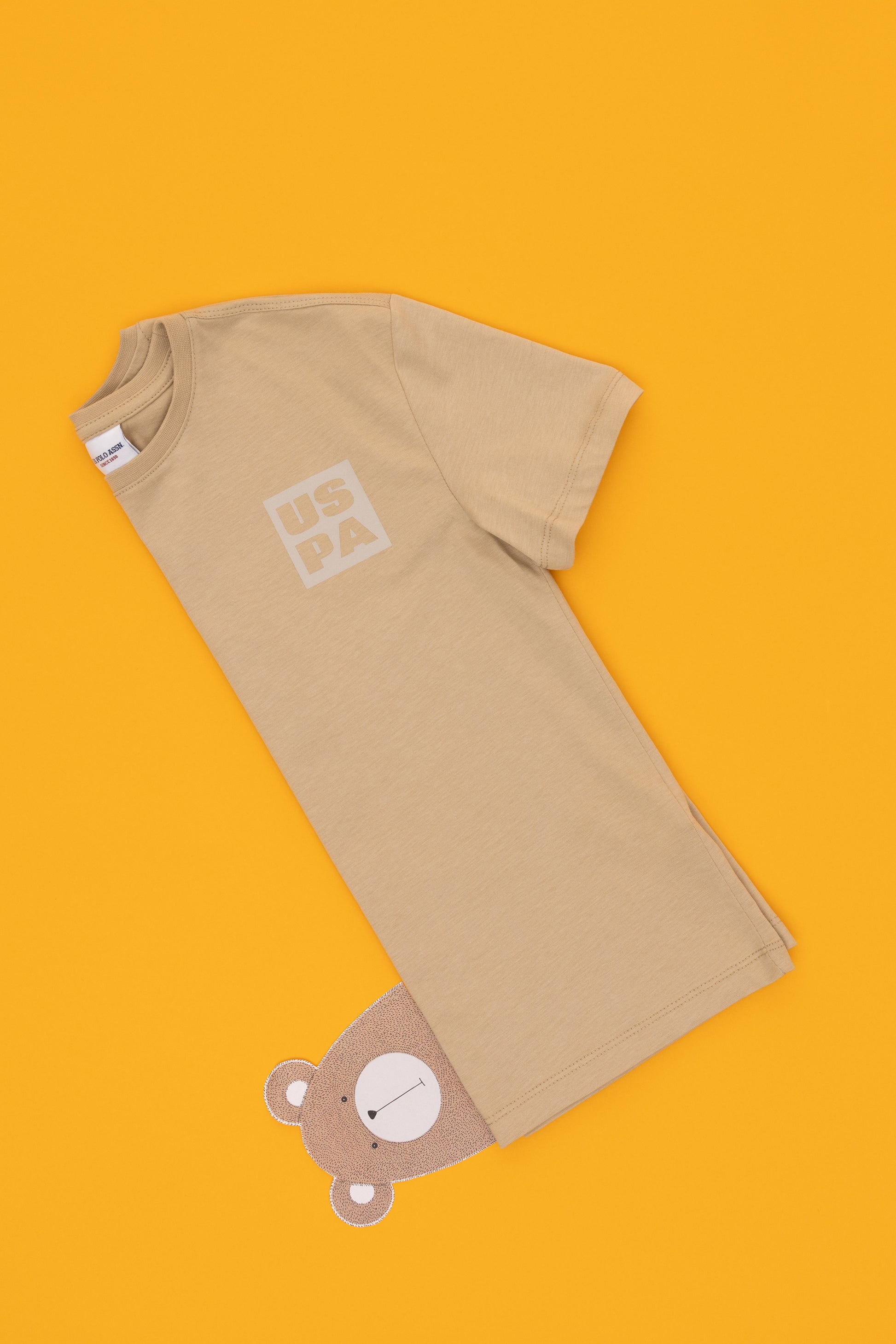 Boy's Sand Comfort Basic Crew Neck T-Shirt