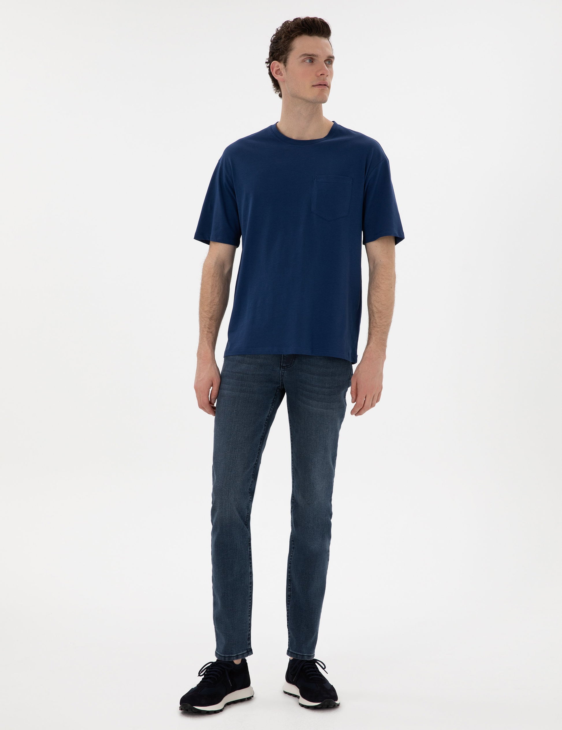 Light Navy Comfort Fit Basic T-Shirt