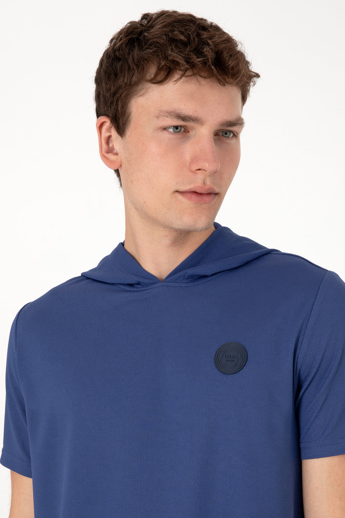 Men's Regular Fit Crew Neck Light Navy T-Shirt
