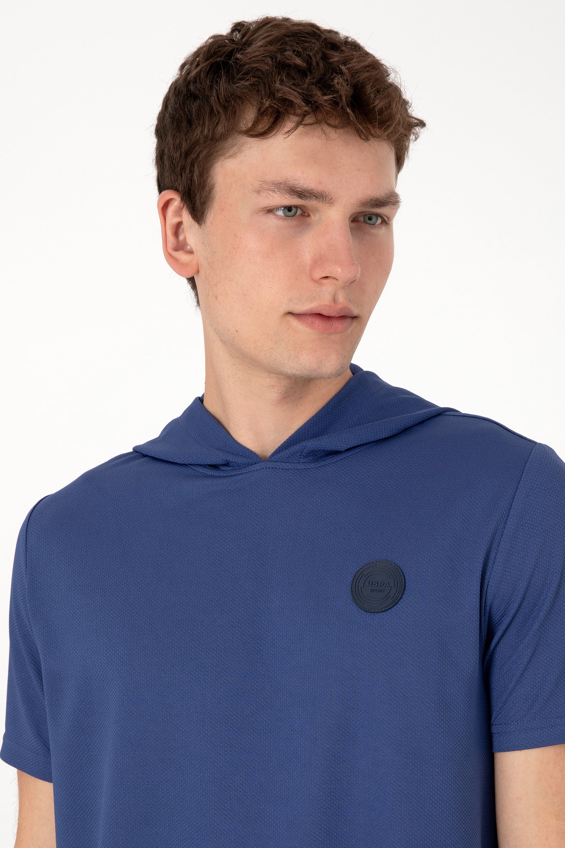 Men's Regular Fit Crew Neck Light Navy T-Shirt
