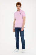 Men's Pink Basic T-Shirt