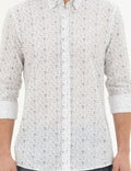 Navy Blue Slim Fit Long Sleeve Shirt
