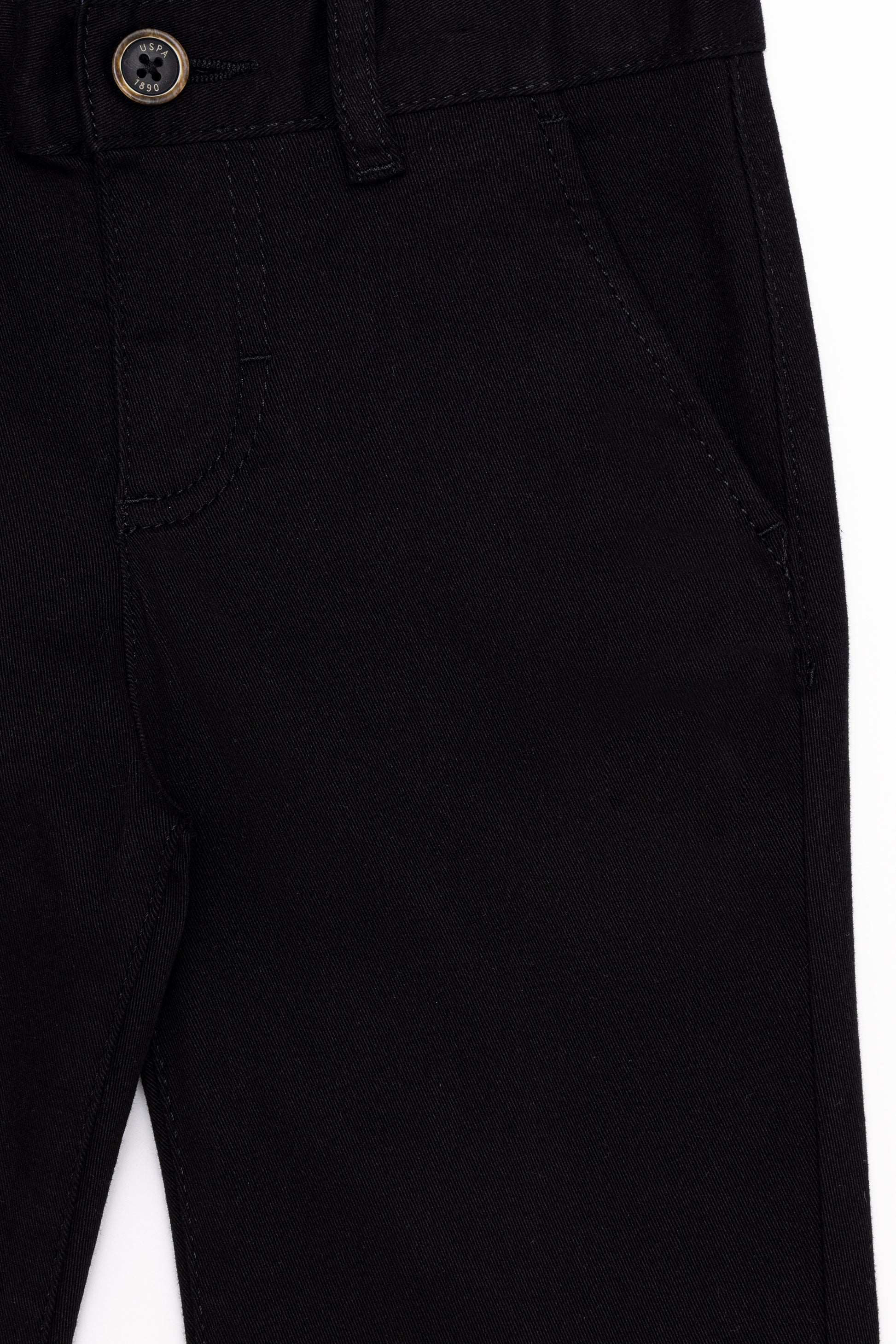 Boy's Black Canvas Pants
