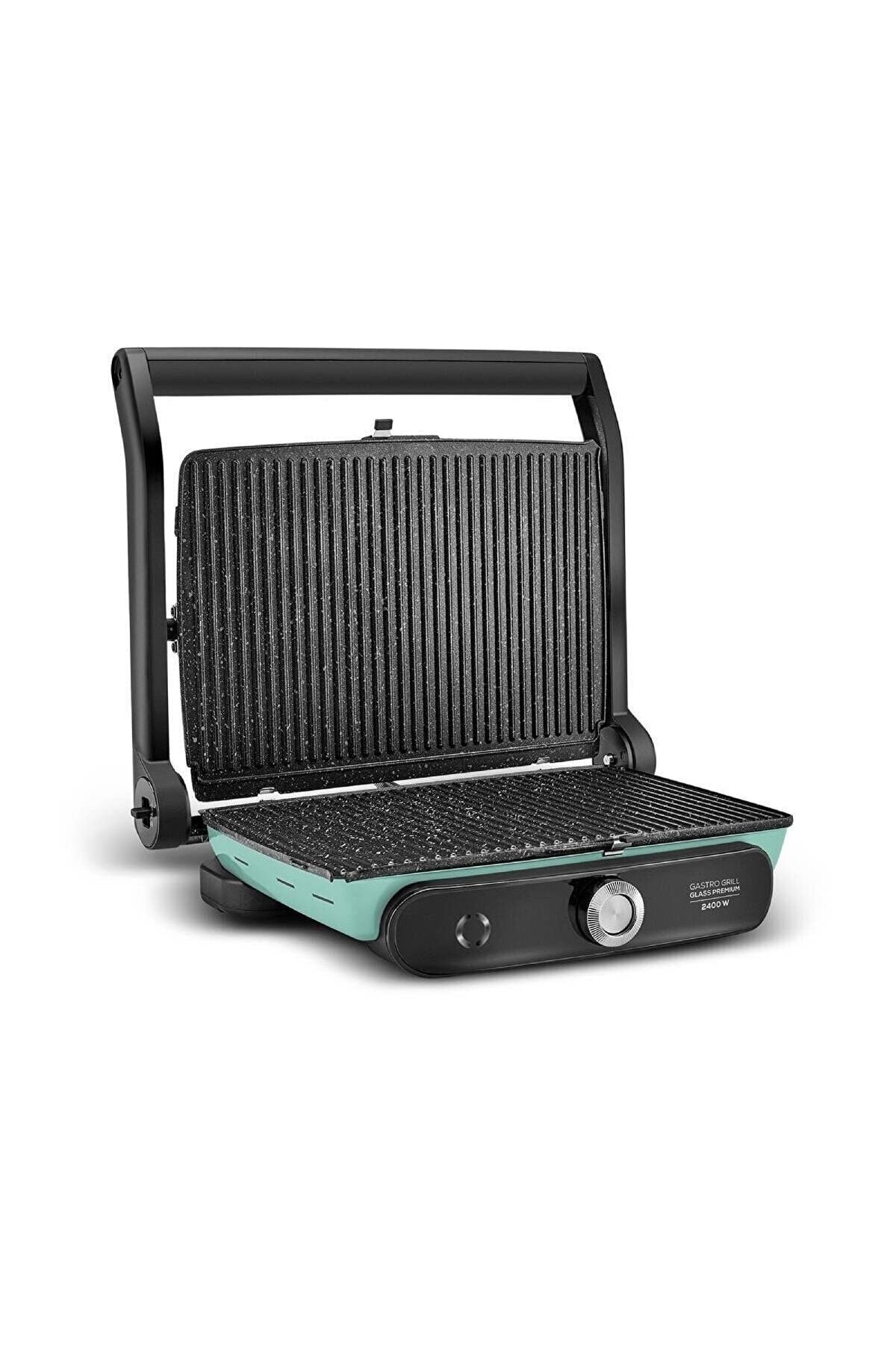 Gastro Grill Glass Premium 2400W Toaster & Grill Machine Blue Mist