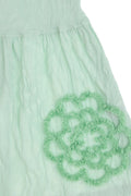 Girls' Water Green Woven Dress