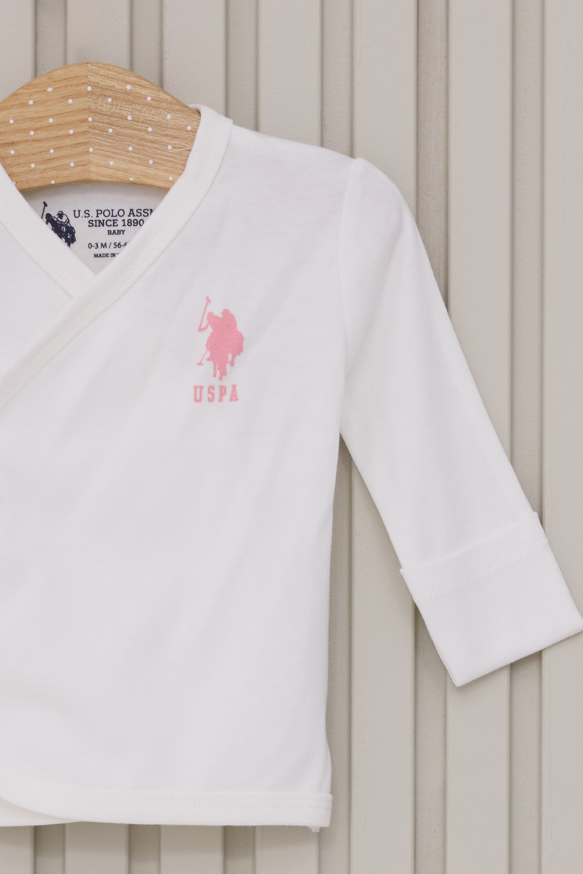 Baby Girl White Hospital Outlet 100% Cotton 5-Piece Zipper Set