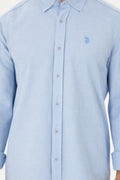 Men's Light Blue Long Sleeve Shirt