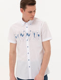 Navy Blue Ex. Slim Fit Short Sleeve Shirt
