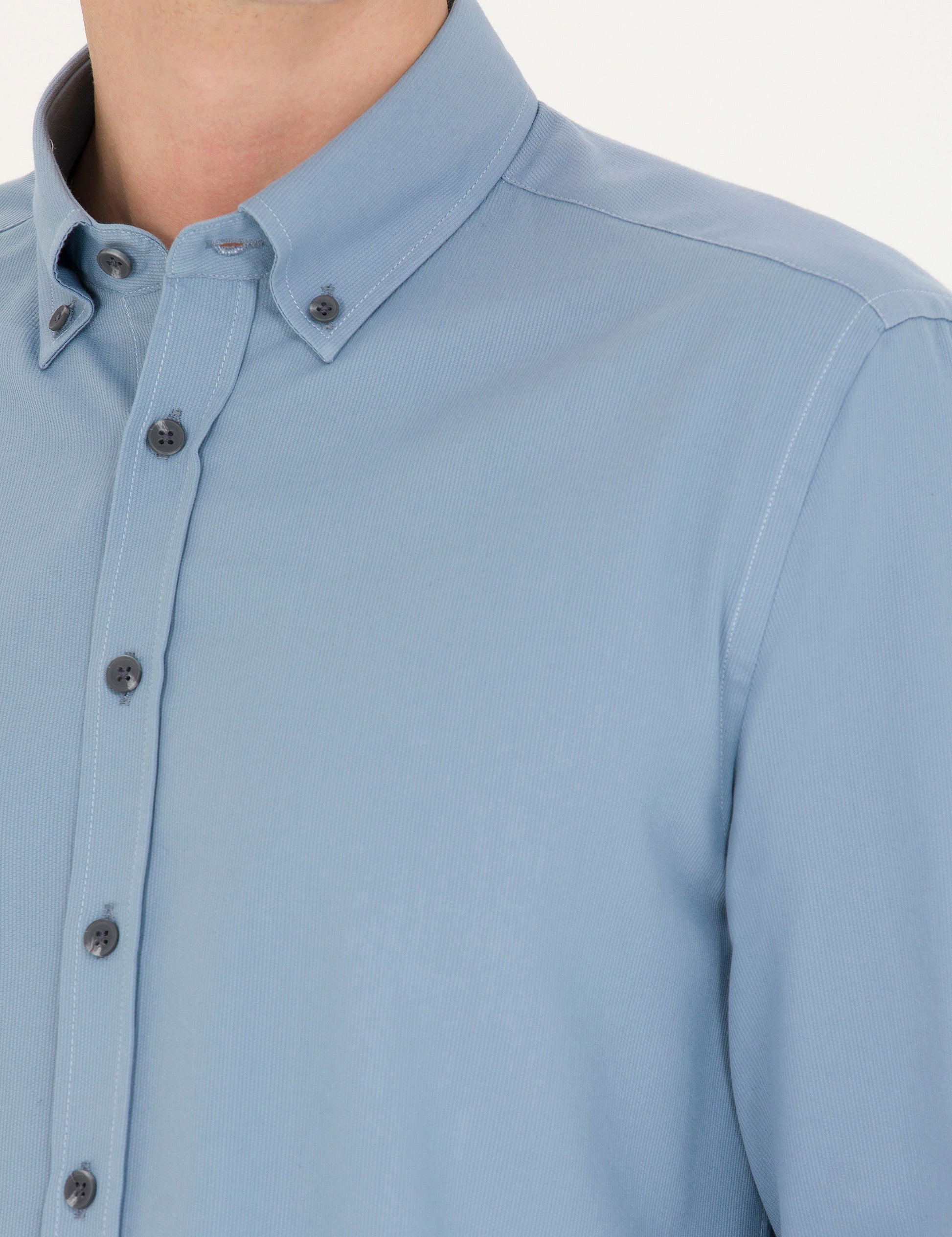 Blue Regular Fit Long Sleeve Shirt