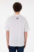 Men's Comfort Fit Crew Neck White T-Shirt