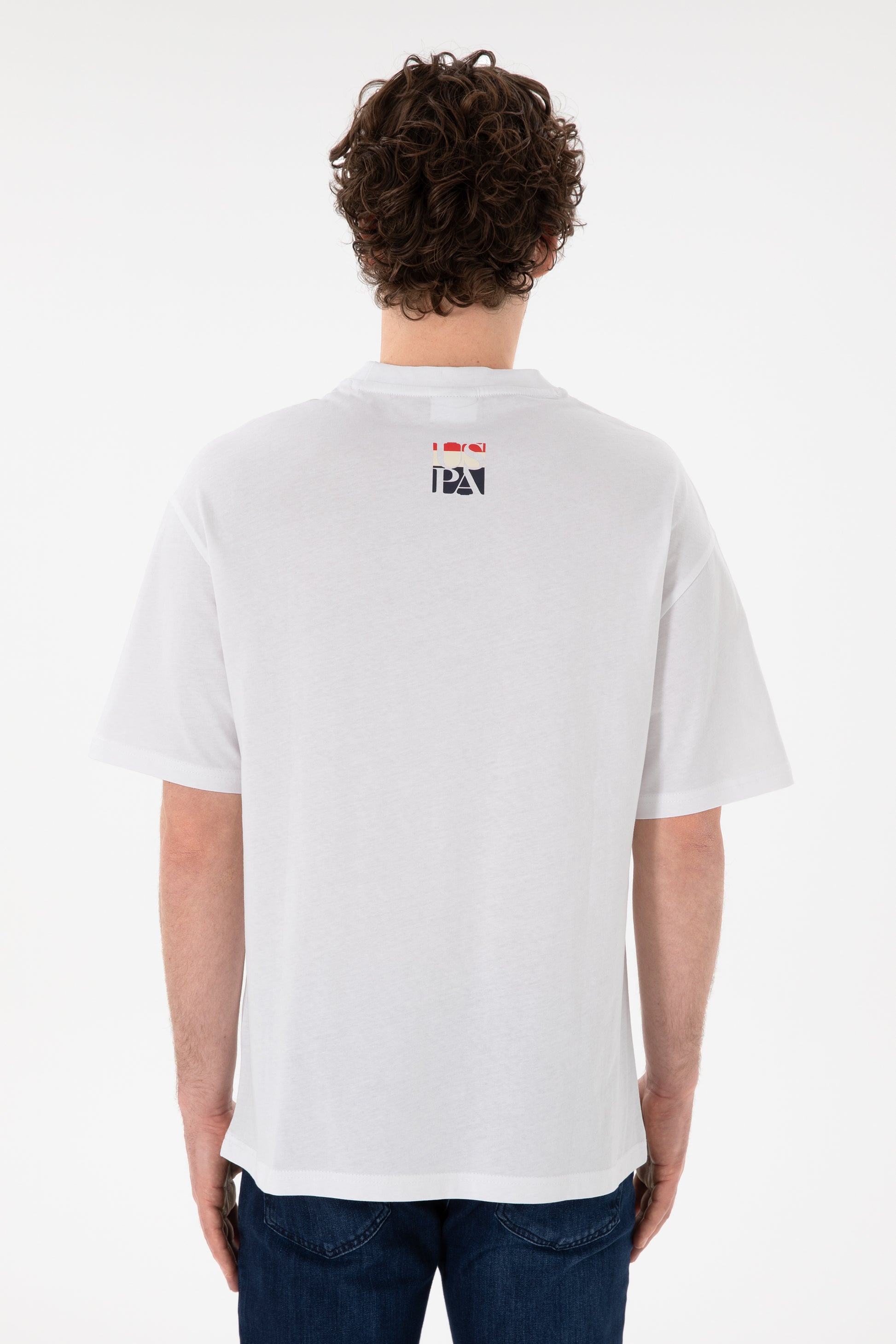 Men's Comfort Fit Crew Neck White T-Shirt