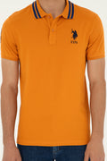 Men's Slim Fit Polo Neck Tile Basic T-Shirt