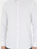Beige Slim Fit Long Sleeve Shirt