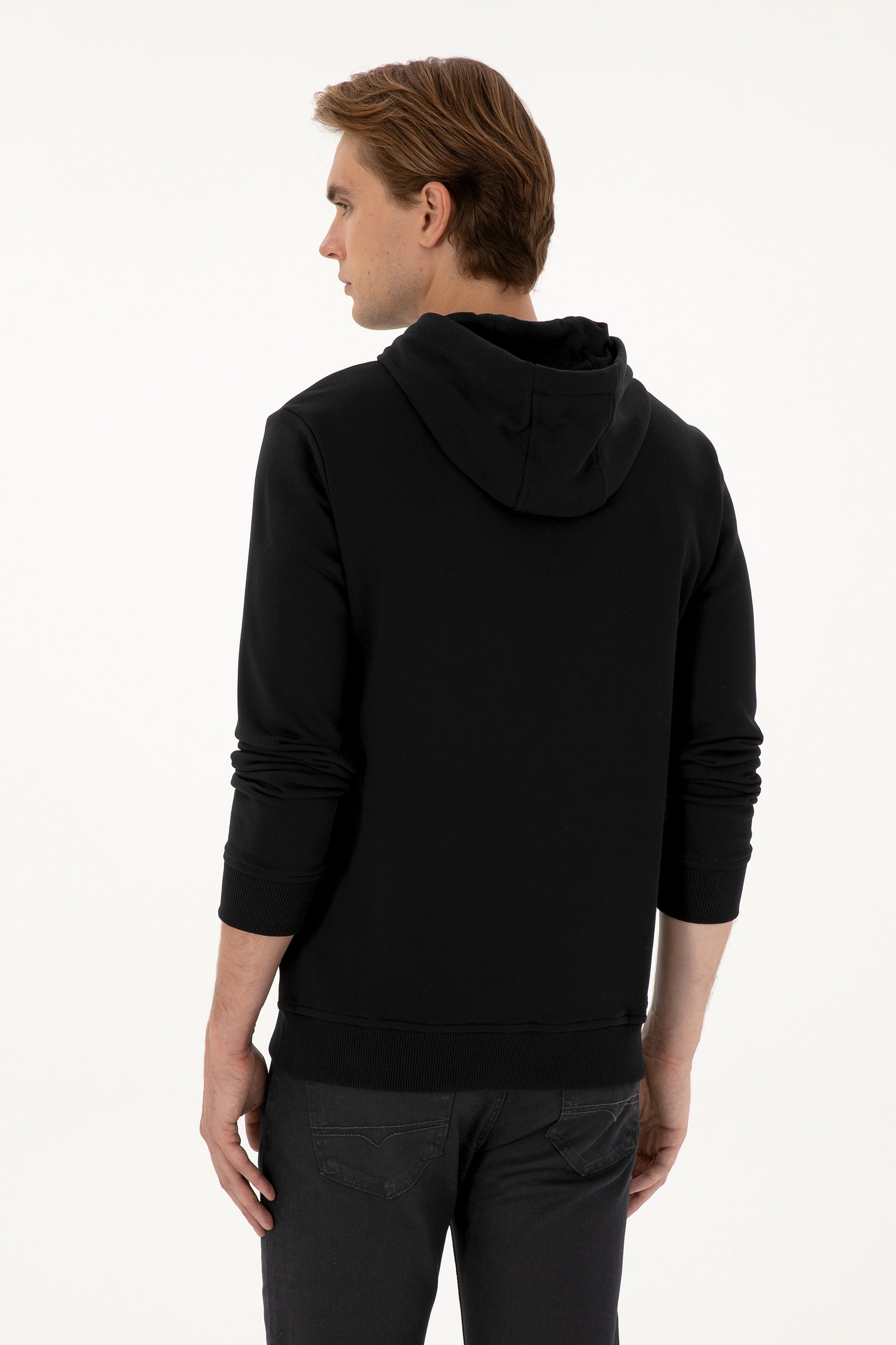 Men's Black Basic Sweatshirt