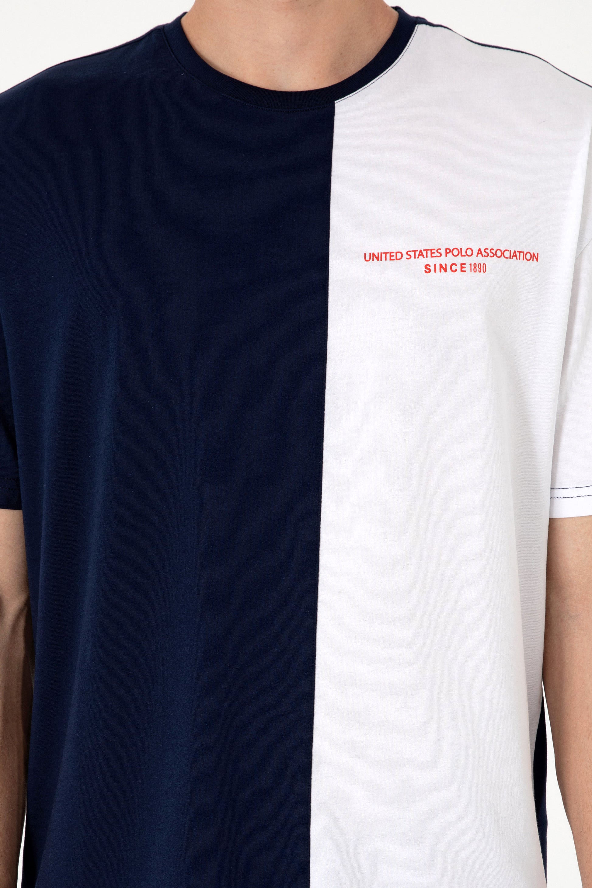 Men's Comfort Fit Crew Neck Navy T-Shirt
