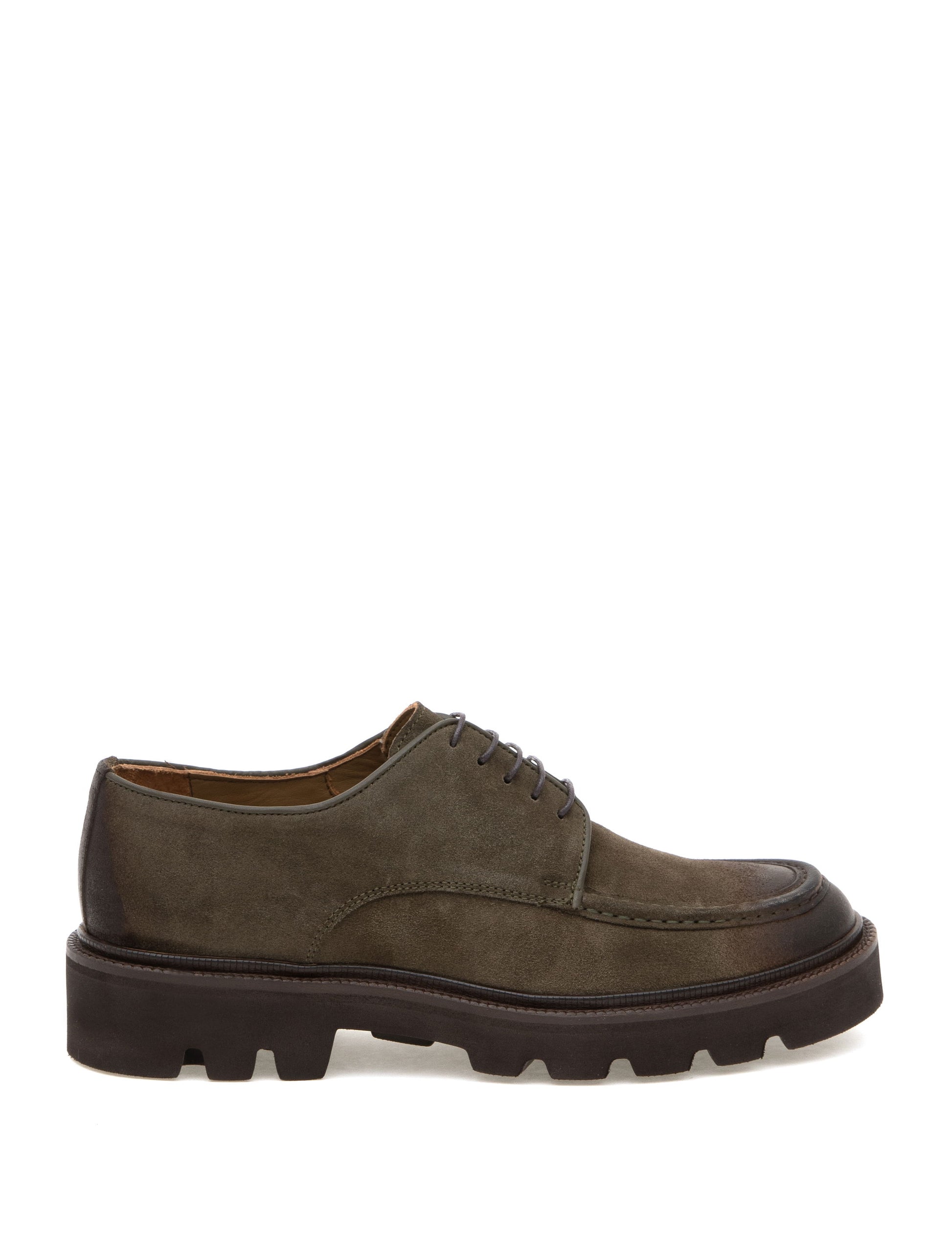 Khaki 100% Leather Casual Shoes