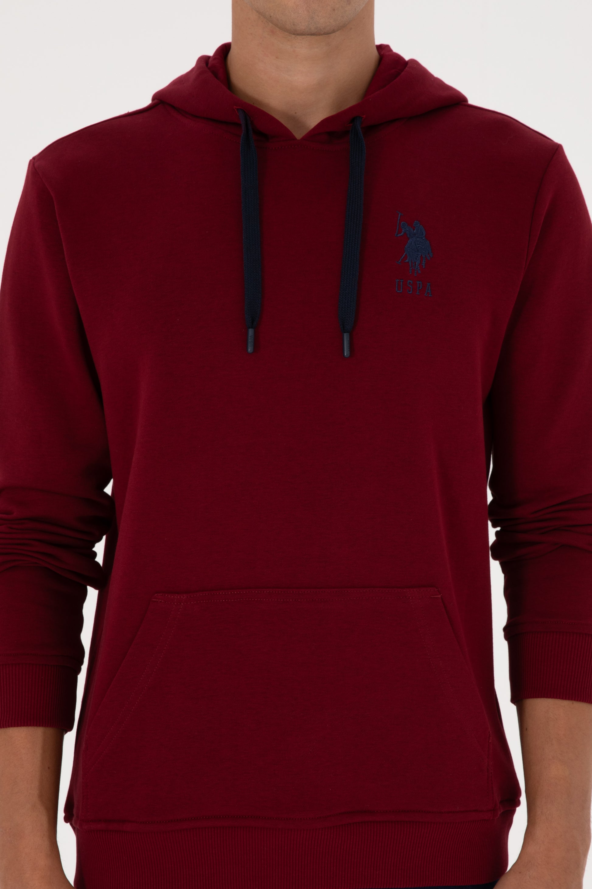 Men's Burgundy Basic Sweatshirt