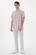 Men's Red Short Sleeve Shirt