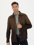 Khaki Leather Jacket