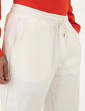 White Slim Fit Sweatpants