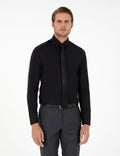 Black Slim Fit Long Sleeve Shirt