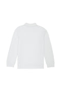 Boy Baby White Basic Sweatshirt