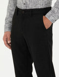 Black Slim Fit Canvas Pants