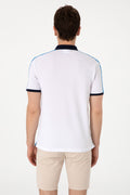 Men's Regular Fit Polo Neck White T-Shirt
