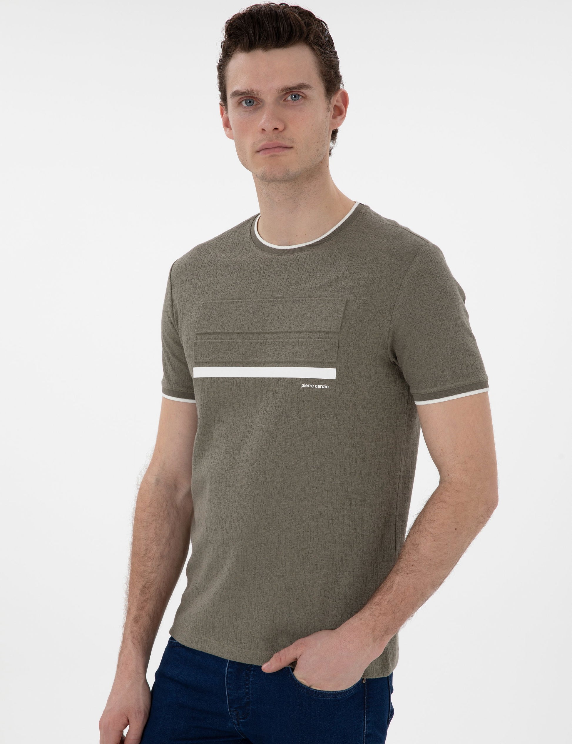 Khaki Slim Fit T-Shirt