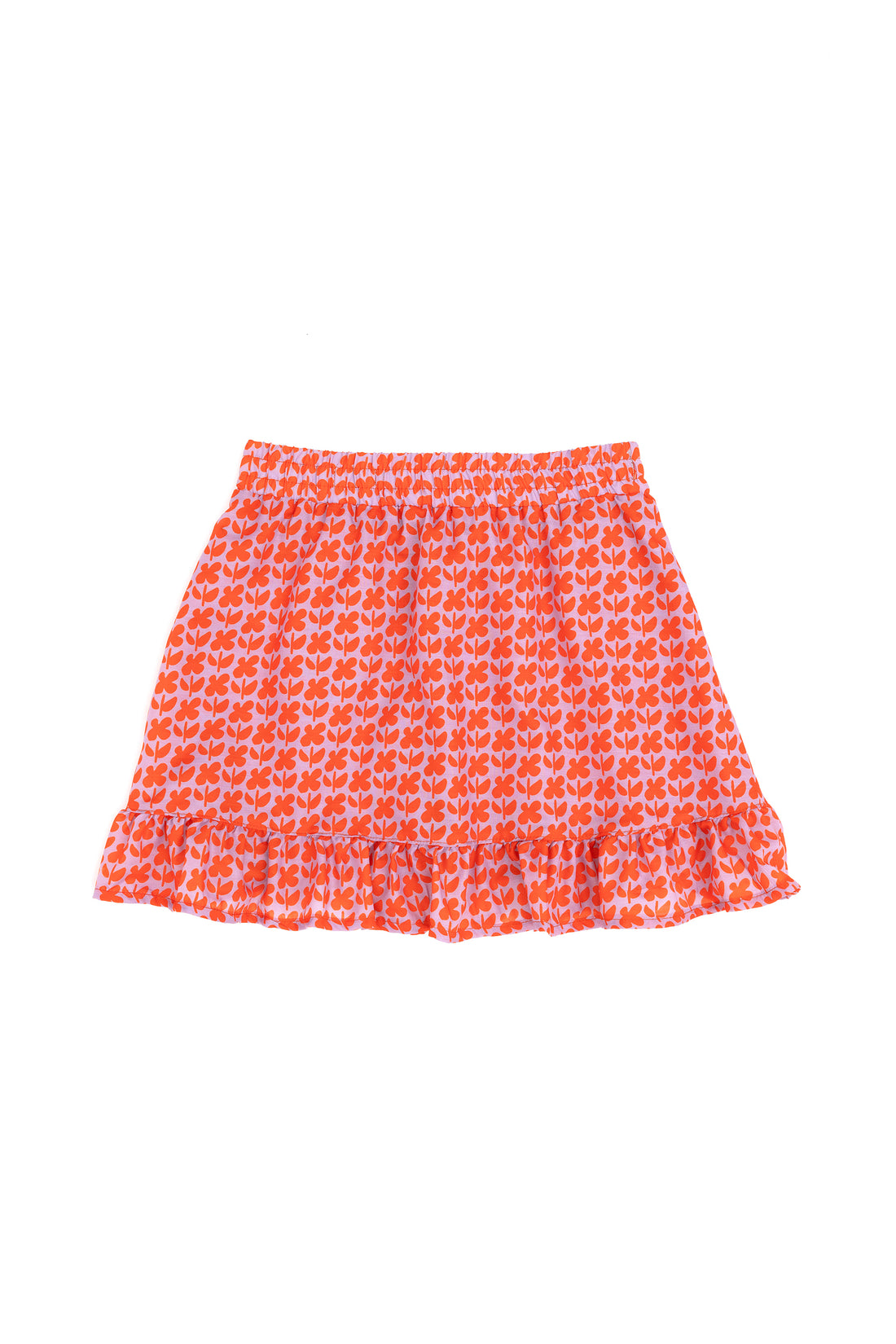 Girls' Pomegranate Flower Woven Skirt