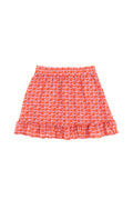 Girls' Pomegranate Flower Woven Skirt